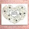Wedding Heart Button Bundle – 50 Wedding-Themed Buttons with Silver Pearls, Gems & Sequins – DIY Craft Kit for 8x10 Canvas Art